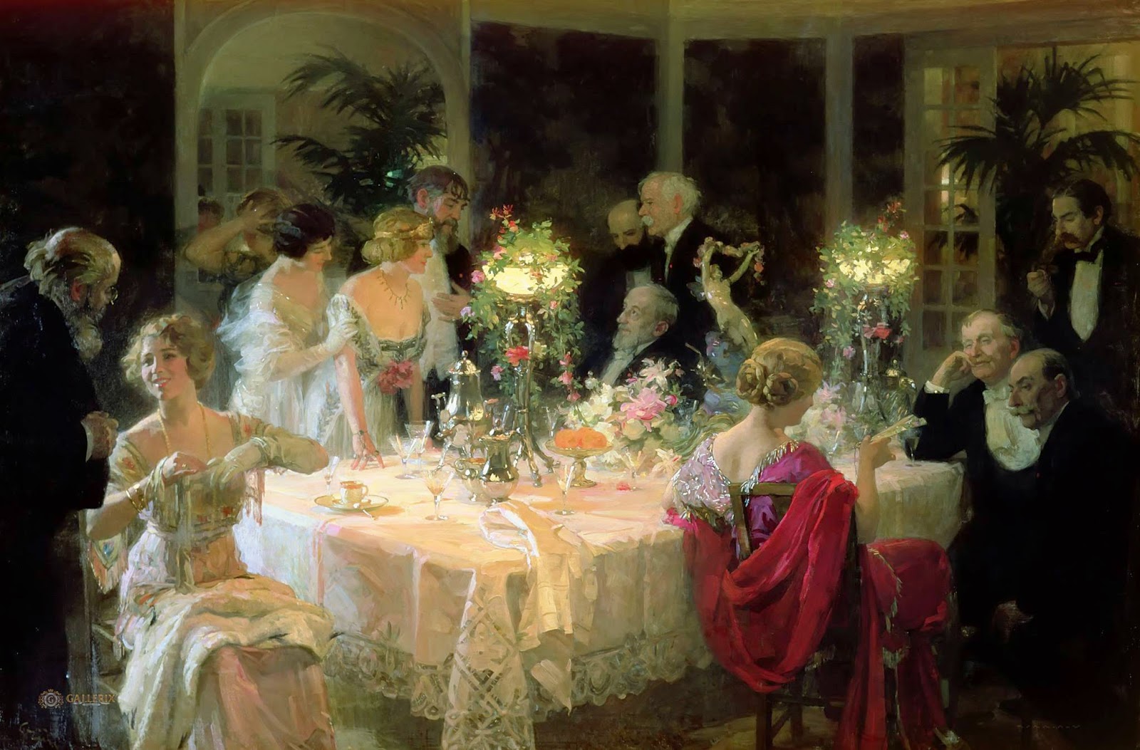 Жюль Александр Грюн the dinner Party